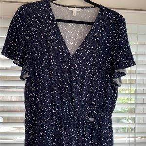 Popsugar jumpsuit with elastic waist. Navy